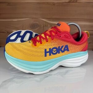 Hoka One One Bondi 8 Cerise/Cloudless Running Shoes 1123202 CRSCL Mens 10 D